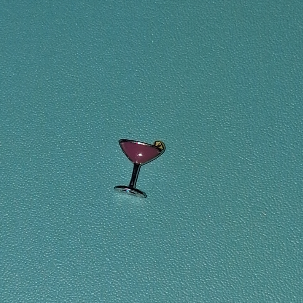 Pink Martini Glass Charm Origami Owl
